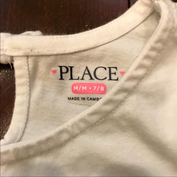 Children's Place Heart Sequin Tunic Ruffle Top - Picture 3 of 6